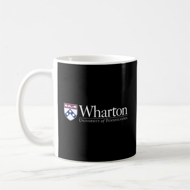 Caneca De Café Penn Quakers, Whong School Of Business (Esquerda)