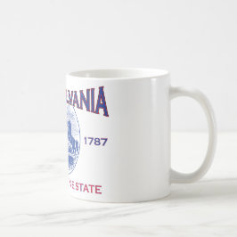 Caneca De Café PENNSYLVANIA O Estado da Pedra Angular