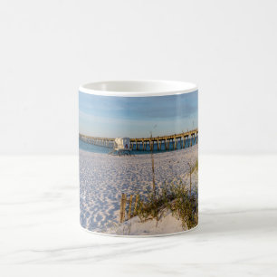 Caneca De Café Pensacola Sand Dunes Pier Morning Coffee Mug
