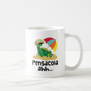 Caneca De Café Pensacola (tartaruga na praia)