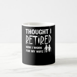 Caneca De Café Pensado eu era marido que da aposentadoria eu