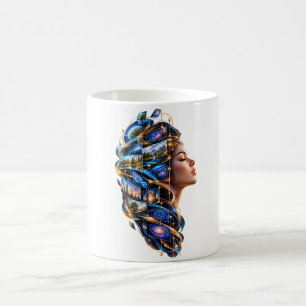 Caneca De Café Pensamento Assistido por Máquina Inteligência Fu