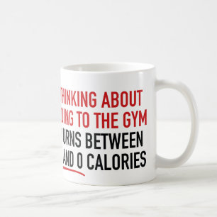 Caneca De Café Pensamento sobre ir ao Gym