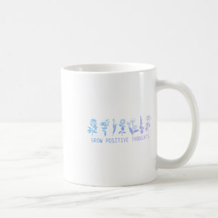 Caneca De Café Pensamentos Positivos Crescem Conscientes do Suicí