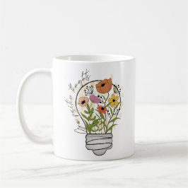Caneca De Café Pensamentos positivos Crescem flores selvagens Ins
