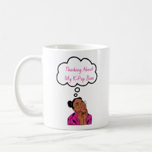 Caneca De Café Pensando no meu enviesamento do Pop K
