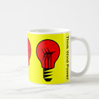 Caneca De Café Pensar em energia eólica
