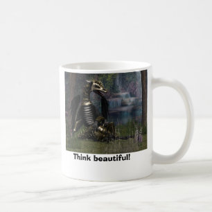 Caneca De Café Pense bonito!