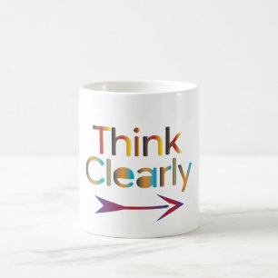 Caneca De Café Pense Claramente