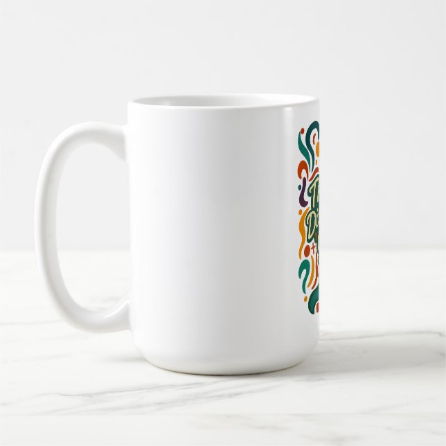Caneca De Café Pense Diferente. Crie com Audácia. — Mentes Destem (Esquerda)
