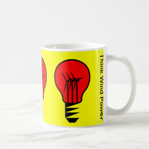 Caneca De Café Pense energias eólicas