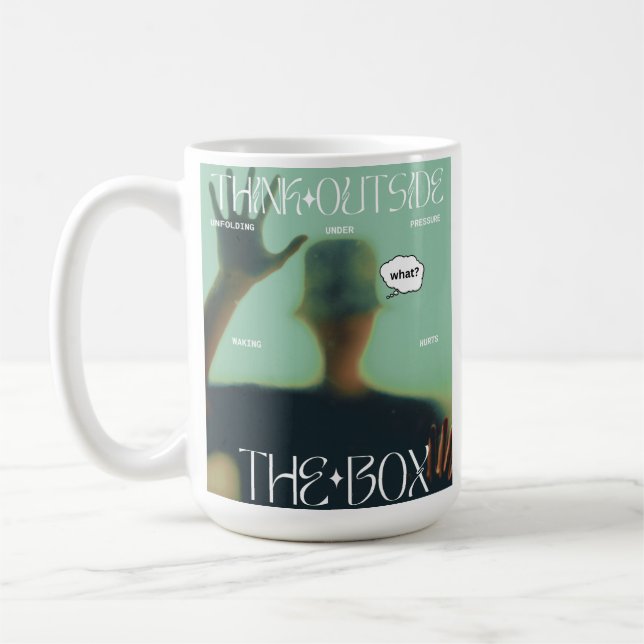 Caneca De Café Pense fora da caixa (Esquerda)
