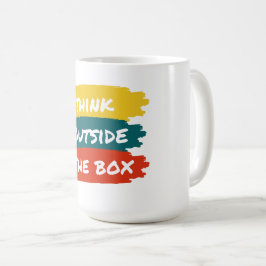 Caneca De Café Pense fora da caixa