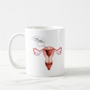 CANECA DE CAFÉ PENSE FORA DE MINHA CAIXA --