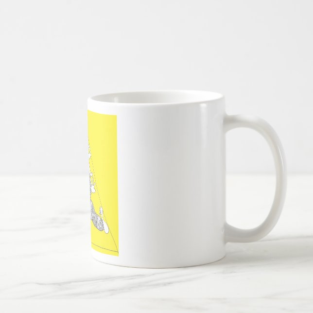 Caneca De Café Pense fora do tetrahedron. (Direita)