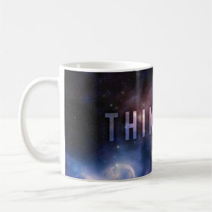 Caneca De Café PENSE GRANDE - Espacial e Motivação Universo