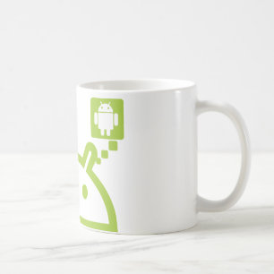 Caneca De Café Pense o Android