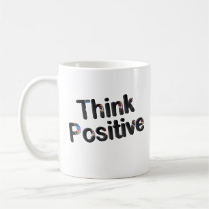 Caneca De Café Pense o positivo