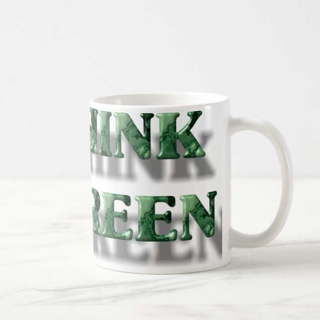 Caneca De Café Pense verde (Direita)