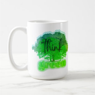 Caneca De Café Pense verde