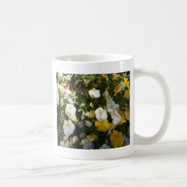 Caneca De Café Pensebes Brancas e Amarelas