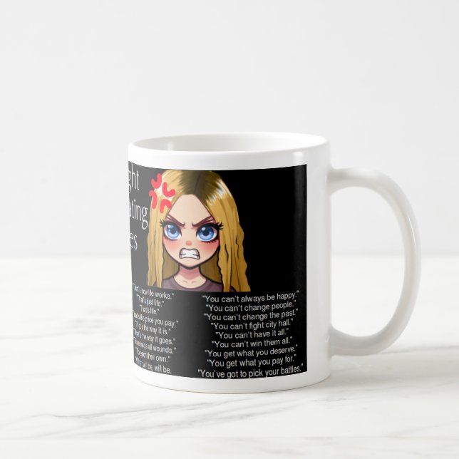 Caneca De Café Pensei em terminar os cliques (Direita)