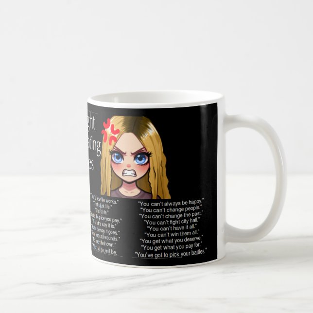 Caneca De Café Pensei em terminar os cliques (Direita)