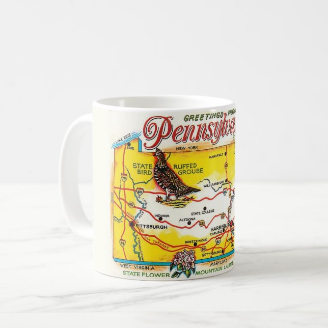 Caneca De Café Pensilvânia Mug (Frente Esquerda)