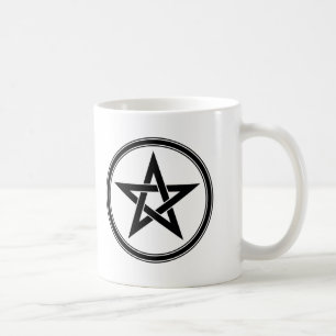Caneca De Café pentacle preto
