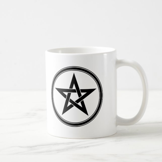Caneca De Café pentacle preto (Direita)
