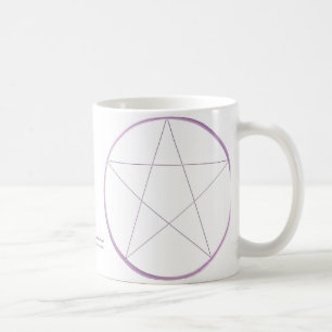 Caneca De Café Pentacle roxo do gel