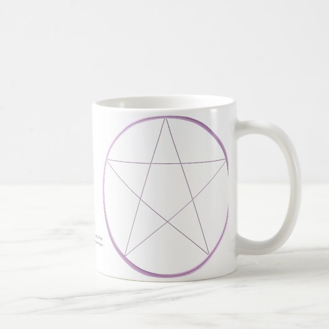 Caneca De Café Pentacle roxo do gel (Direita)