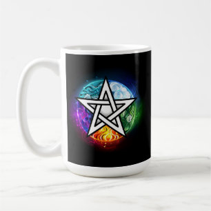 Caneca De Café Pentagrama do Wiccan