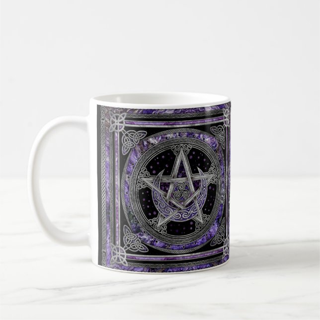 Caneca De Café Pentagrama Triskelion (Esquerda)