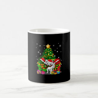 Caneca De Café Pentes de Cães | Árvore de Natal de Papillon prese