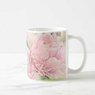 Caneca De Café Peônias cor-de-rosa