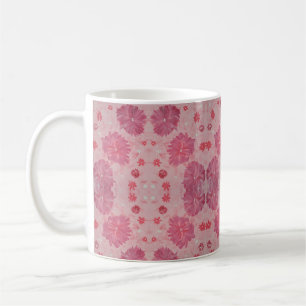 Caneca De Café Pêonias Rosa Café Mug