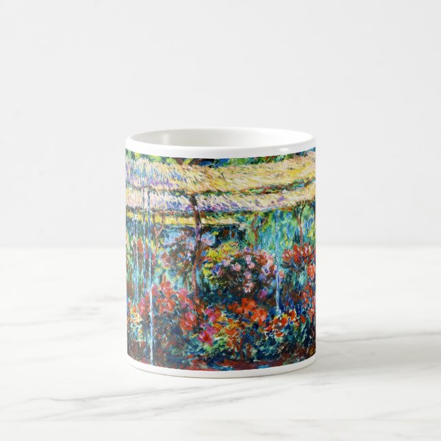Caneca De Café Peonies, 1887 Claude Monet legal, velho, mestre (Centro)