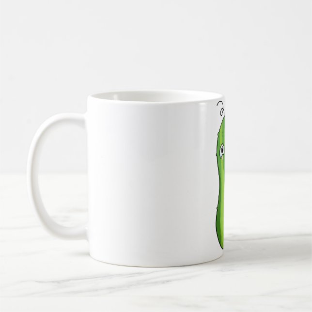 Caneca De Café Pepino Kawaii (Esquerda)