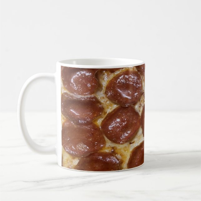 Caneca De Café Pepperoni Pizza (Esquerda)