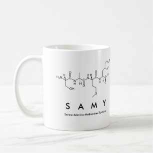 Caneca De Café Péptido Samy nome mug