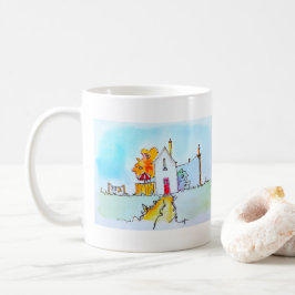 Caneca De Café Pequena Casa Com Lavagem