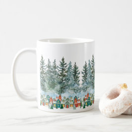 Caneca De Café Pequena cidade em Winter Mug