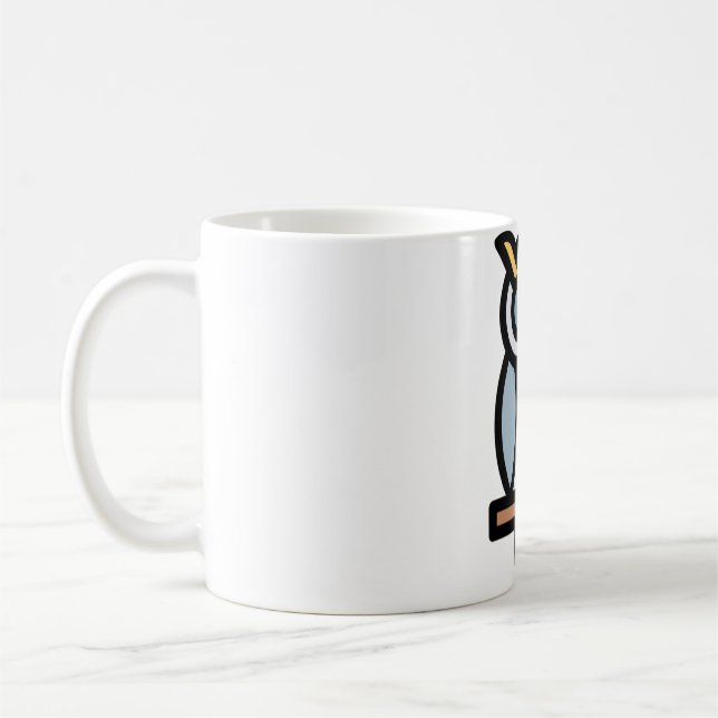Caneca De Café Pequena Coruja (Esquerda)