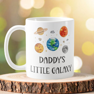 Caneca De Café Pequena Galáxia do Papai Citação Divertida Espaço 