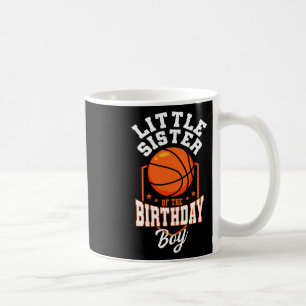 Caneca De Café Pequena Irmã Do Tema Bysketbyll Do Aniversário