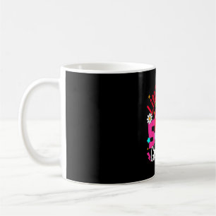 Caneca De Café Pequena senhorita aluna do 5º ano voltando às aula