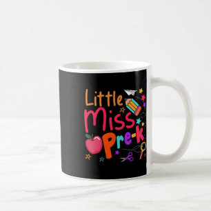 Caneca De Café Pequena Senhorita Pré-escolar Primeiro Dia De Volt