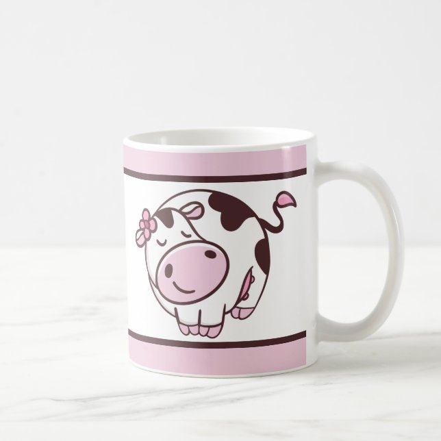Caneca De Café Pequena Vaca Bonita (Direita)