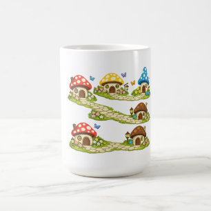 Caneca De Café Pequena Vila de Cogumelos